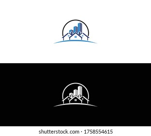 Real estate logo design vector