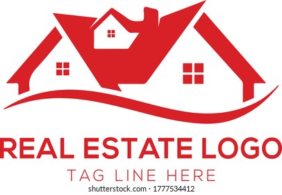 Diseño del logotipo inmobiliario, vector inmobiliario, diseño del vector de logotipos de construcción y construcción 