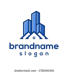 Real estate logo design vector