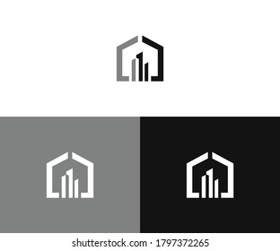 Formato vectorial del diseño del logotipo inmobiliario