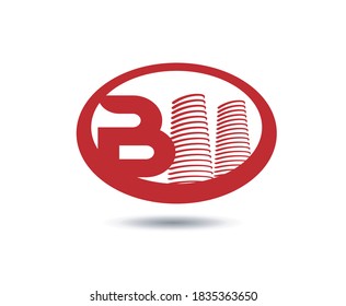 Real estate logo design vector - Letter B logo
