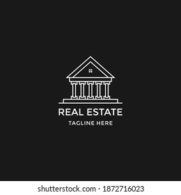 plantilla vectorial de diseño de logotipo inmobiliario