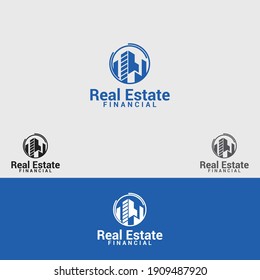 Real Estate logo design vector template