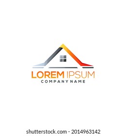 diseño de logotipo de bienes inmuebles vector premium