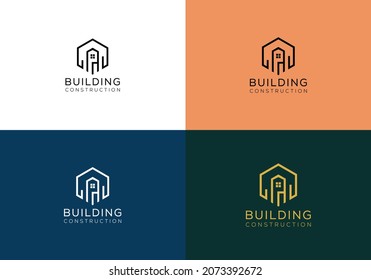 Design-Vektorgrafik für das Immobilienlogo