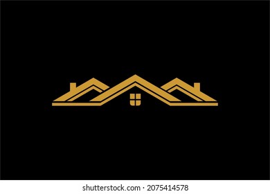 Real estate logo design vector. Sign house logo illustration. Abstract logo design for real estate company business.