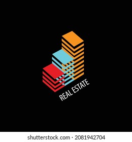 vector de diseño de logotipo inmobiliario.