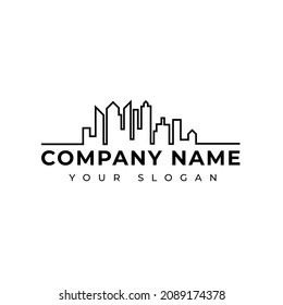 Real estate logo design vector template