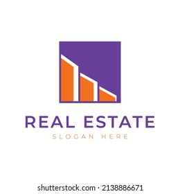 Real Estate Logo Design Vector. Good for Real Estate, Construction, Apartment, Building, House and Architecture.