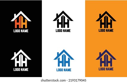 Real estate logo design vector art