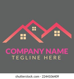Design des Real Estate Logos, Vektorgrafik