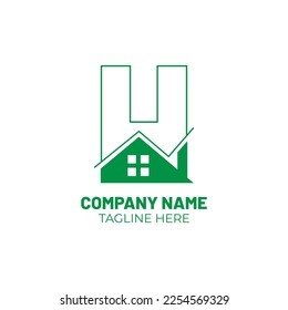 Real Estate Logo Design. Vector creative logo for real estate and house logo concept
