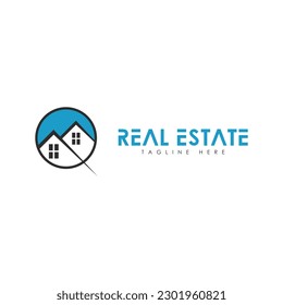 real estate logo design vector.