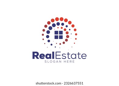Plantilla vectorial de diseño de logotipo inmobiliario