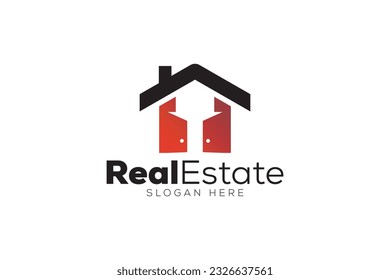 Real Estate logo design vector template