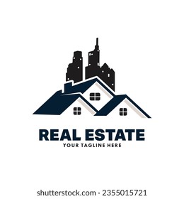 Plantilla vectorial de diseño de logotipo inmobiliario
