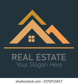 Logo-Design für Immobilien, Vektorbild