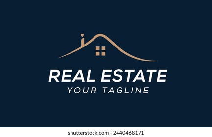 Real Estate Logo Design Vector. Creative building structure architecture, construction.