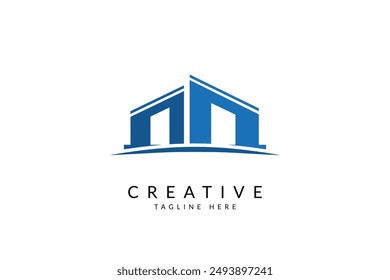 Ilustración del Vector del diseño del logotipo de la propiedad inmobiliaria.