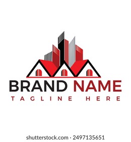 Real Estate Logo Design Vector Template