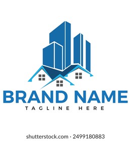 Real Estate logo design vector template