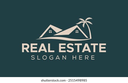 Real estate logo design ,vector template,