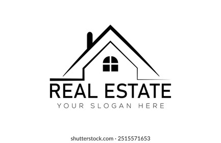 Logo-Design für Immobilien, Vektorvorlage,