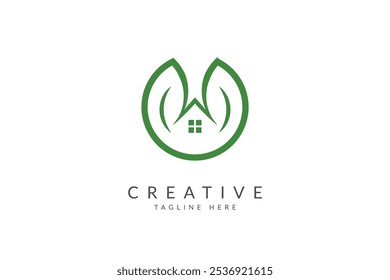 Real estate logo design vector illustration.