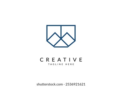 Ilustración vectorial de diseño de logo inmobiliario.