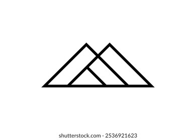 Ilustração do vetor do projeto do logotipo imobiliário.