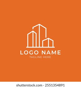 Design de logotipo imobiliário em vetor