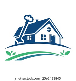 Real estate logo design Vector 