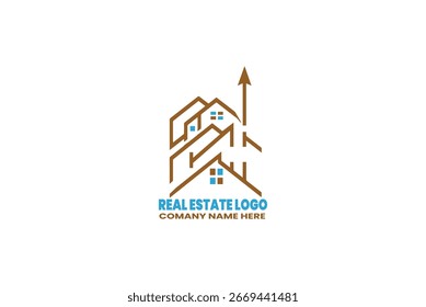 Design-Vektor-Tempel für Immobilien-Logos
