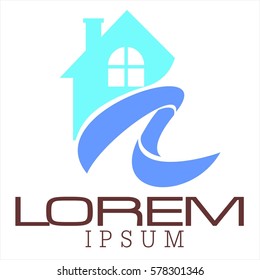 Real Estate Logo Design Vector home house