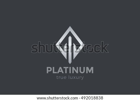 Real Estate Logo design vector template Rhombus shape.
Luxury Fashion Jewelry Logotype concept icon.