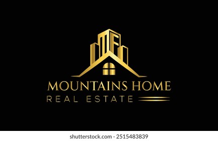 Diseño de logotipo inmobiliario, Plantilla de Vector,
