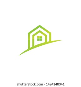 Real estate logo. Eco logo. premium logo design. logo vector template