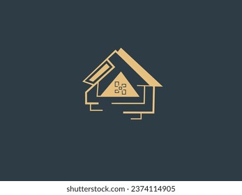 Real Estate Logo, element. Home logo design. Flat style icon.
