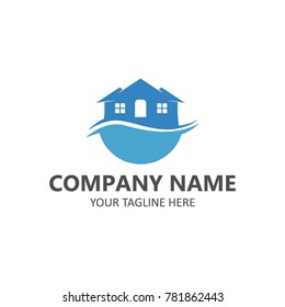 Real estate logo element vector template for company business isolated