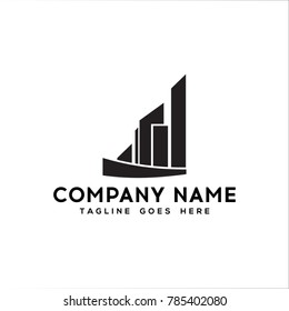 Real Estate Logo. Flat black color icon modern template design.vector illustration - Vector