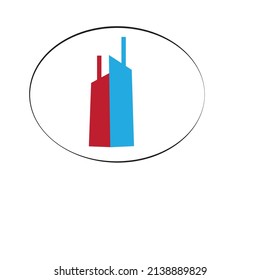 real estate logo or flat building logo