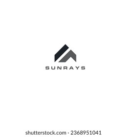 Logo inmobiliario diseño de vectores planos
