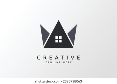 Logo inmobiliario. Elemento de plantilla de diseño de logotipo de vectores planos para logotipos de construcción de arquitectura.