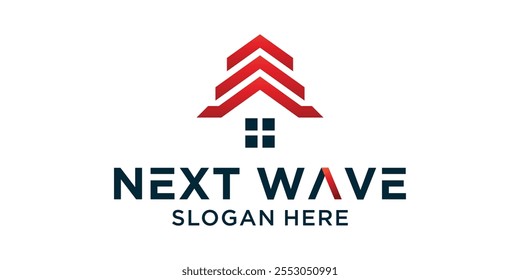 Real estate logo in the form of a tier. Simple Building Logo