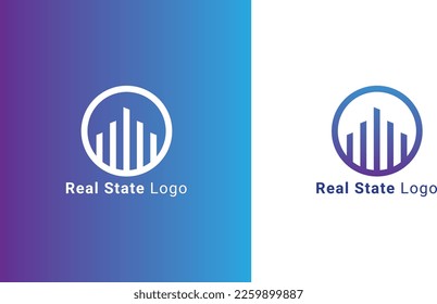 Logotipo inmobiliario - Gradiente