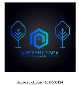 real estate logo graphic vector