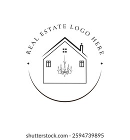 Real Estate logo hand drawn.