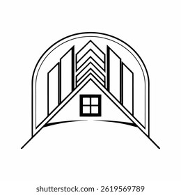 Real estate logo with home combination suitable, Eps file 