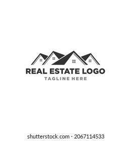 real estate logo, home logo, roofing logo