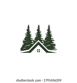 Real estate logo, home tree